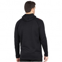 JAKO Leisure Jacket Challenge with Hood (100% Polyester) Black/Red Men